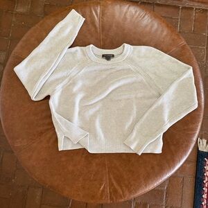 Cozy Light Gray Knit Sweater